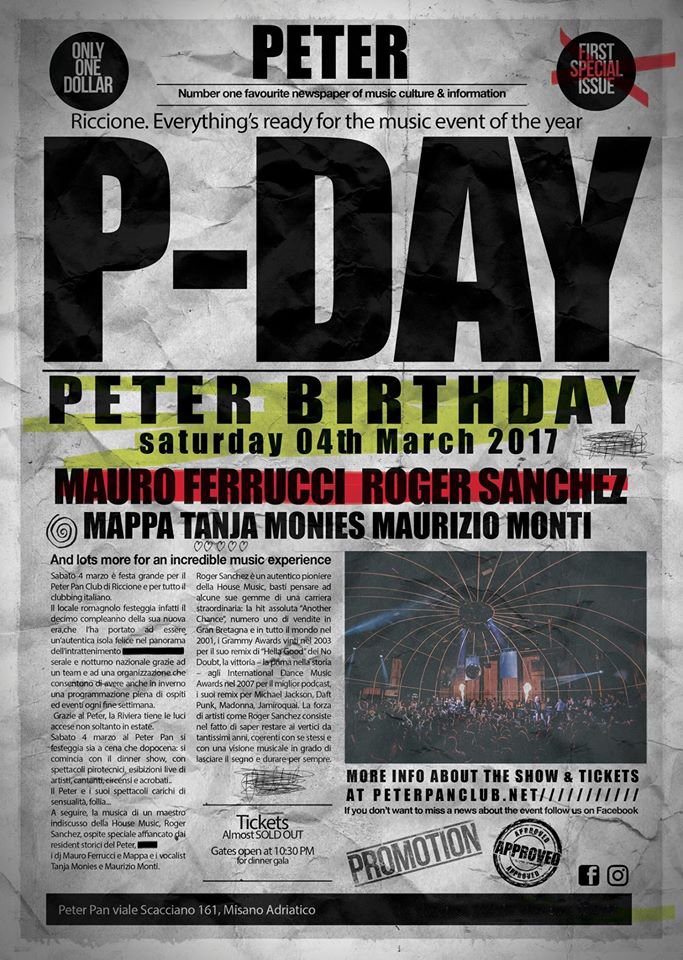 Peter Happy Birthday Roger Sanchez 04 03 2017