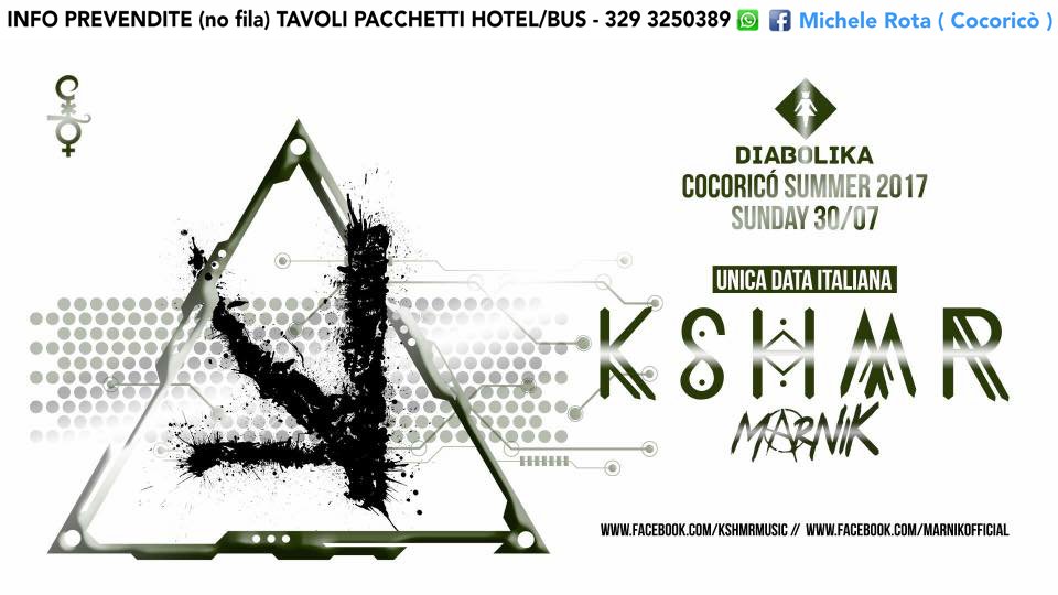 KSHMR COCORICO 30 Luglio 2017 Ticket Prevendite Pacchetti Hotel