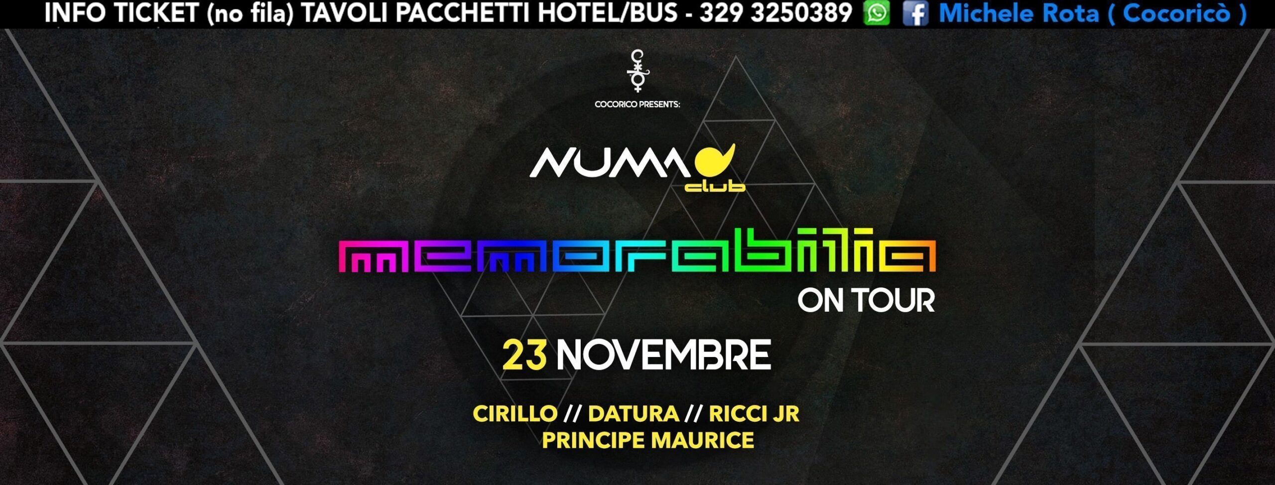 Memorabilia Numa Bologna 23 Novembre 2018 Ticket Pacchetti Hotel