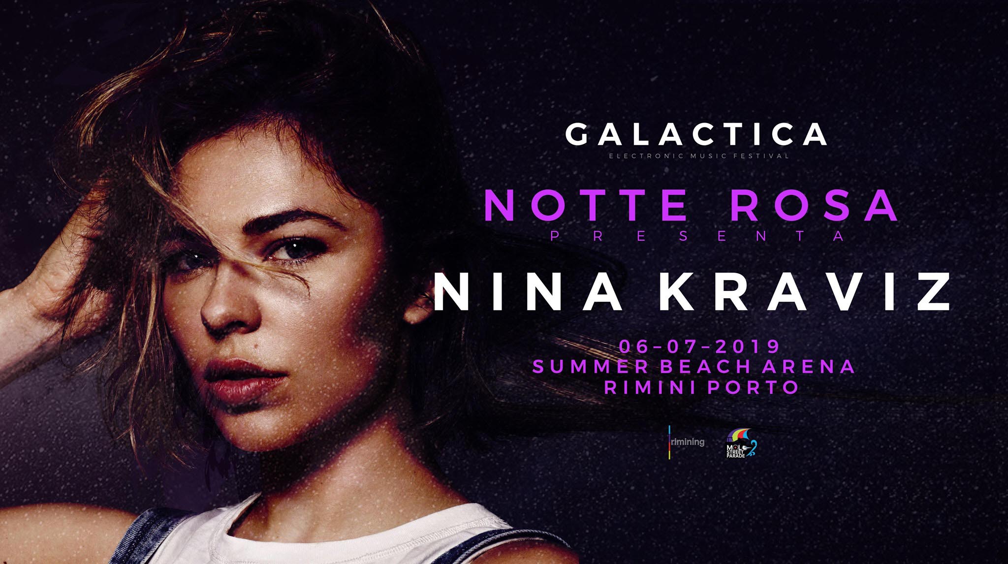 Nina Kraviz Rimini Galactica Festival Notte Rosa 2019 Beach Arena Porto Rimini