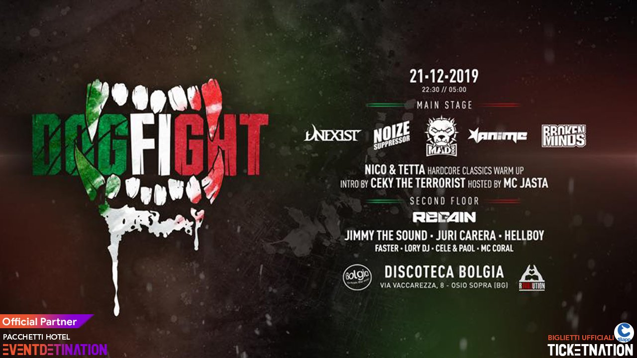 Dogfight Bolgia 21 12 2019 Ticket Pacchetti